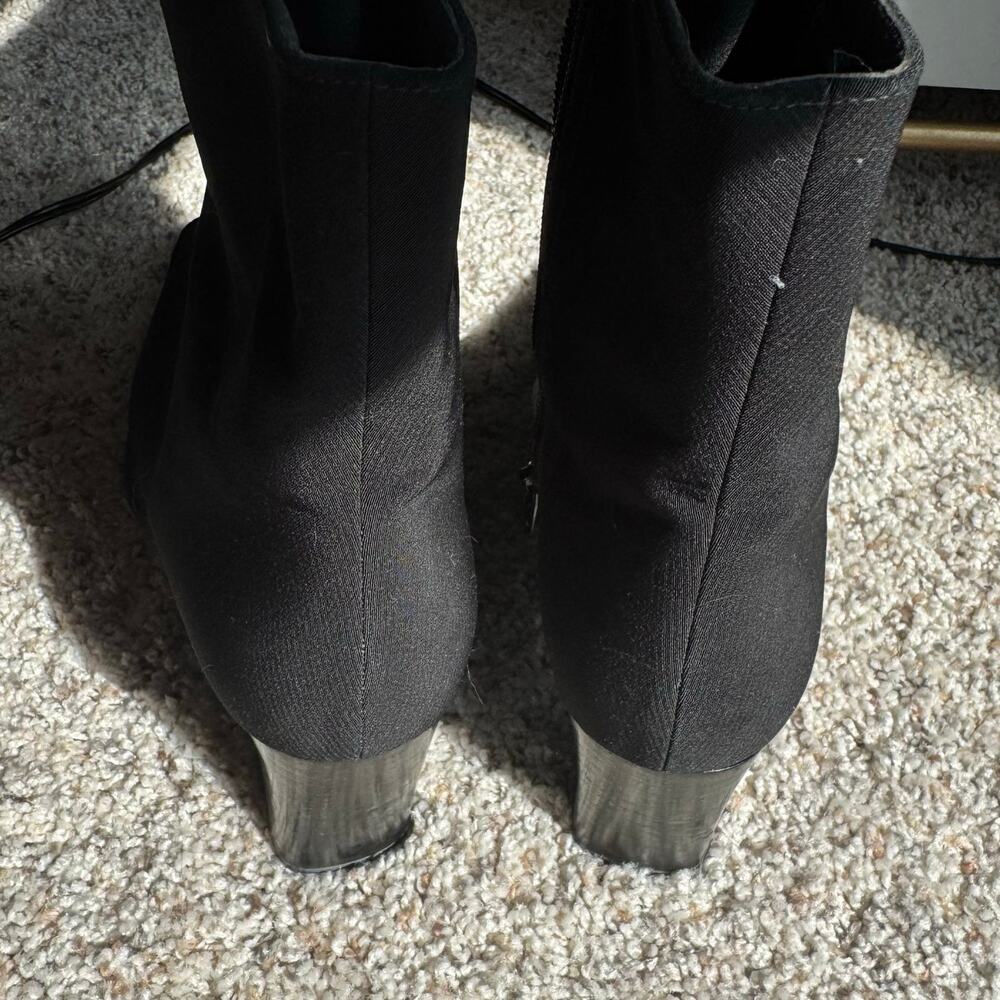 Stuart Weizman | Black Block Heel Slip On Women's… - image 4